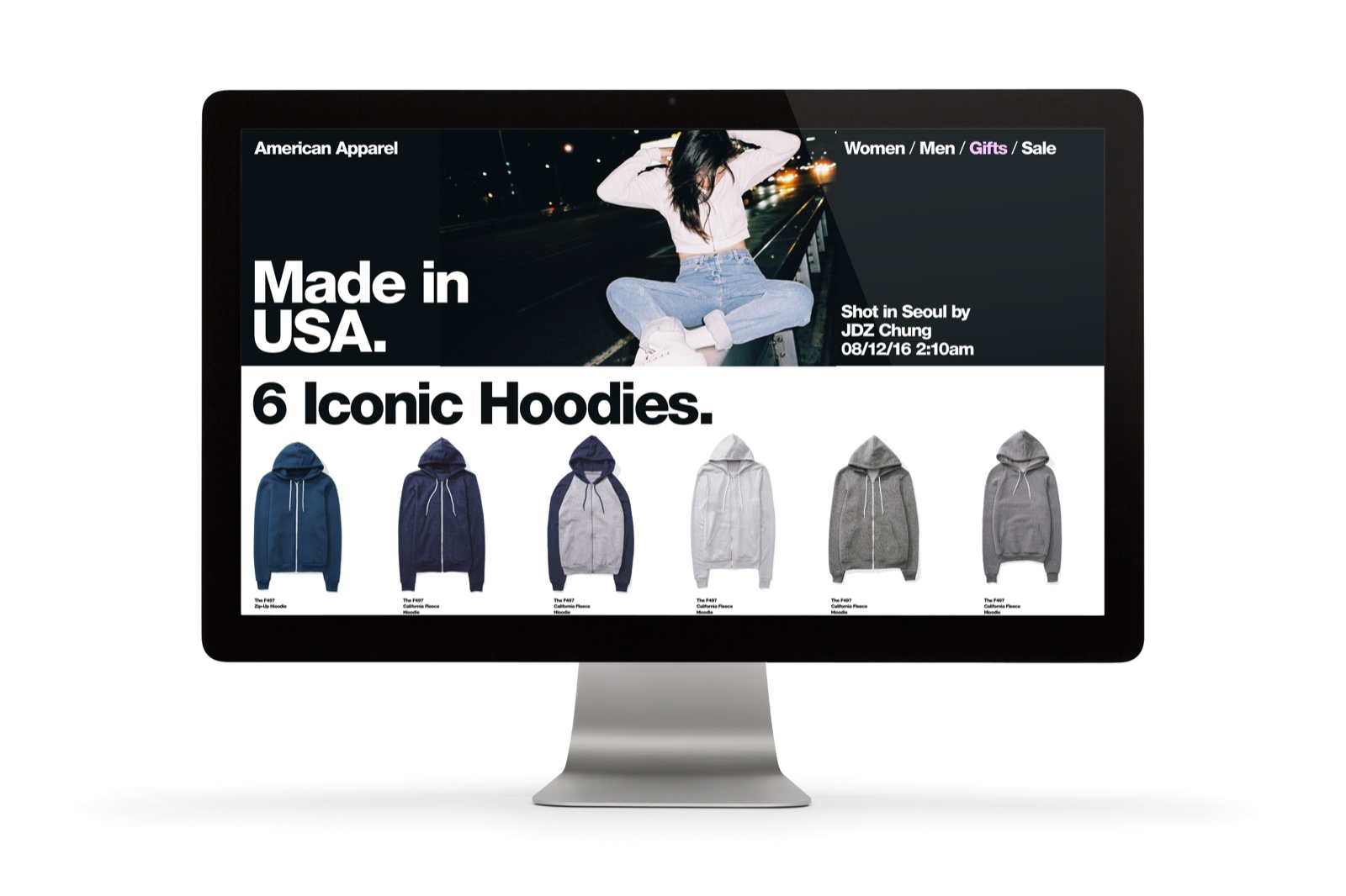 Six Iconic Hoodies digital experience